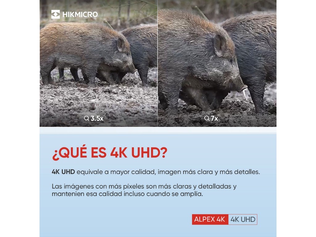 Visor digital nocturno y diurno Alpex LRF 4K A50EL con telémetro HIKMICRO