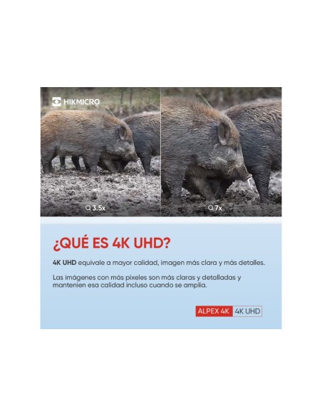 Visor digital nocturno y diurno Alpex LRF 4K A50EL con telémetro HIKMICRO