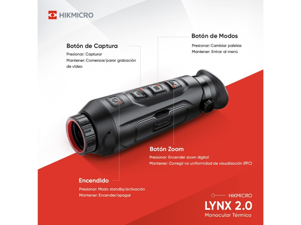 Monocular térmico LYNX Pro LH25 2.0 HIKMICRO