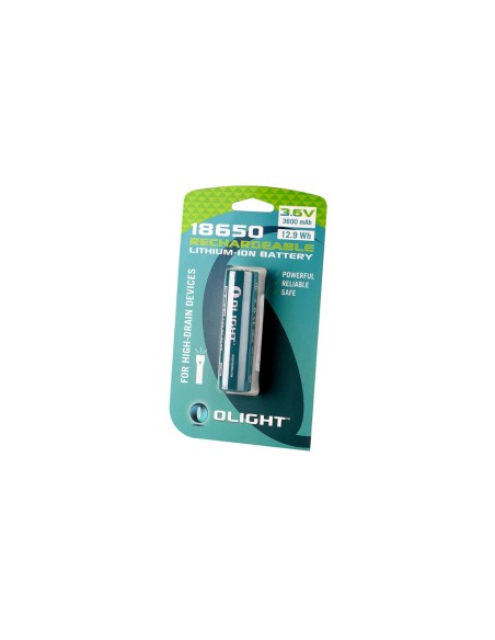 Pila recargable 18650 3600 mAh con PCB Olight