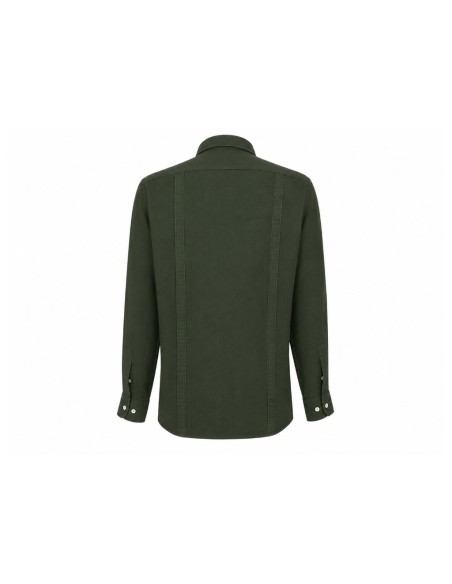Guayabera Serbal color verde oscuroerde