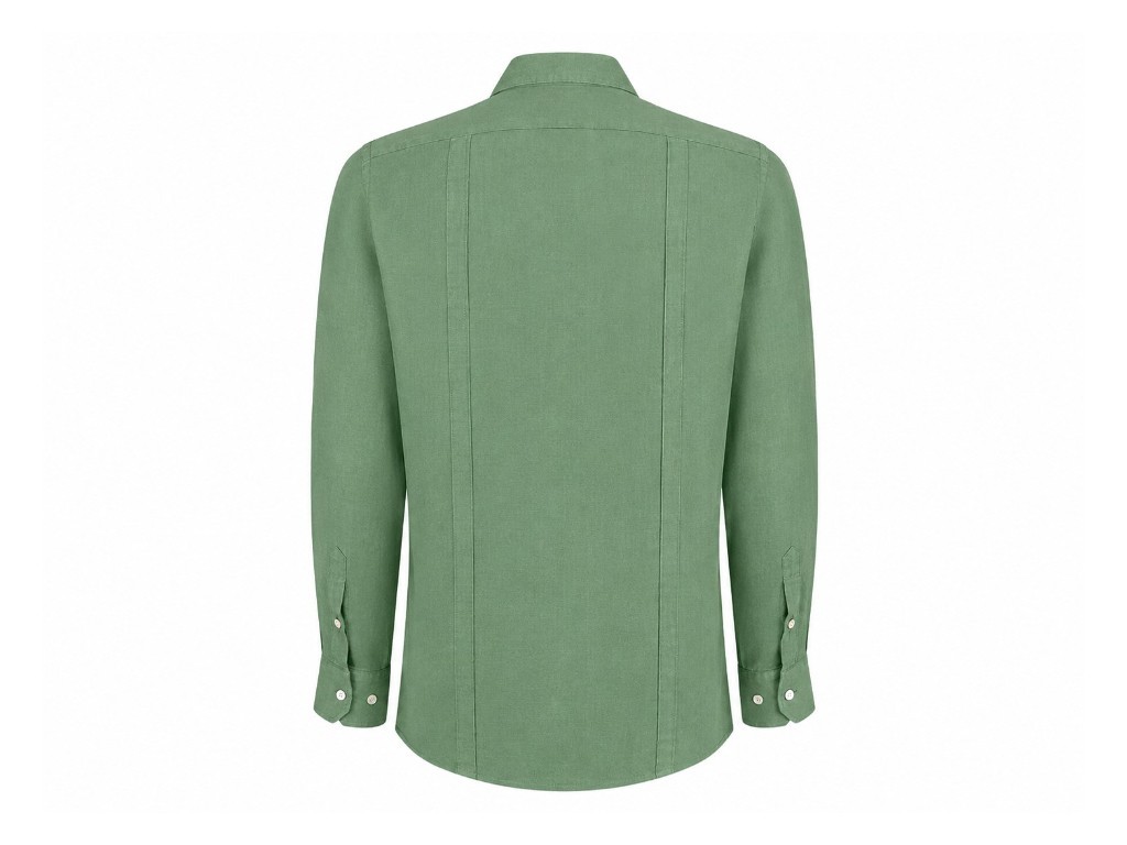 Guayabera Serbal color verde