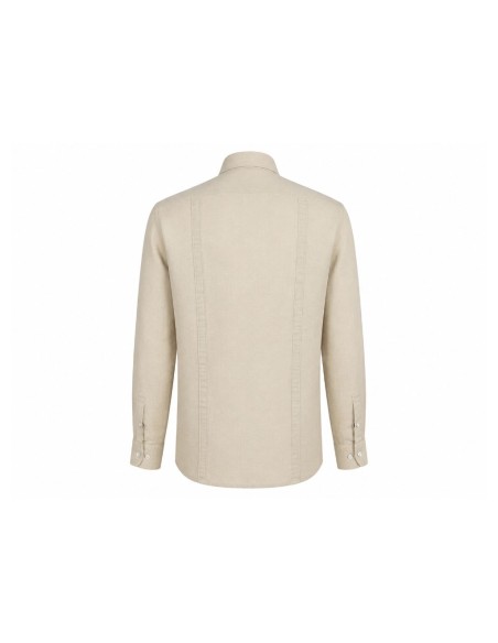 Guayabera lino color beige Serbal