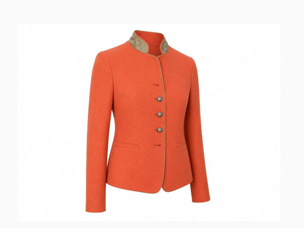 Austriaca mujer lino coral