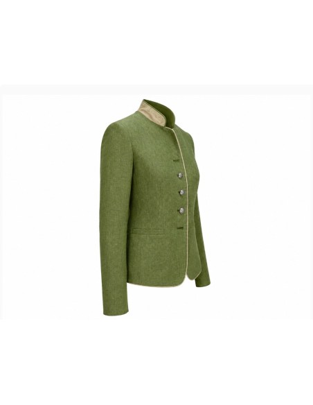 Austriaca mujer lino verde