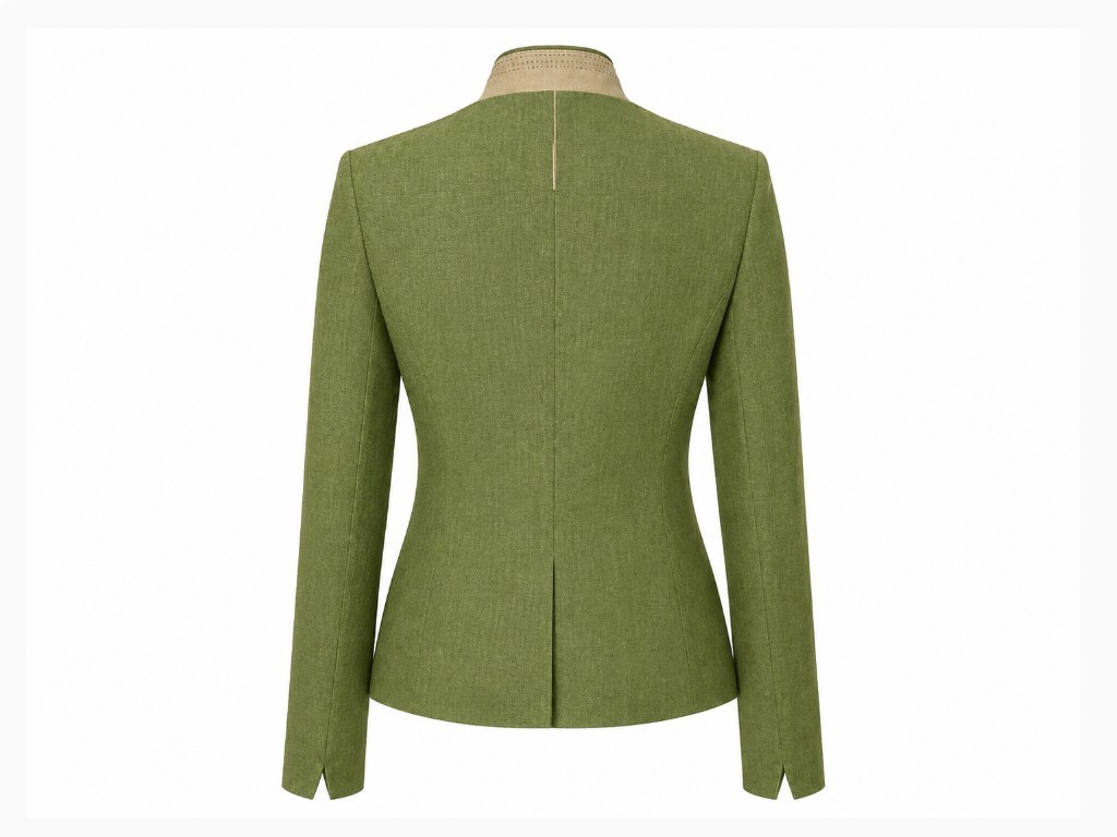 Austriaca mujer lino verde