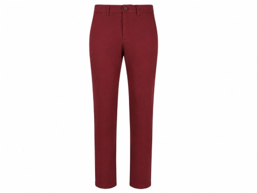 Pantalón algodón burdeos