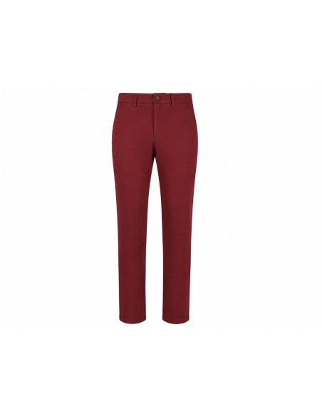 Pantalón algodón burdeos