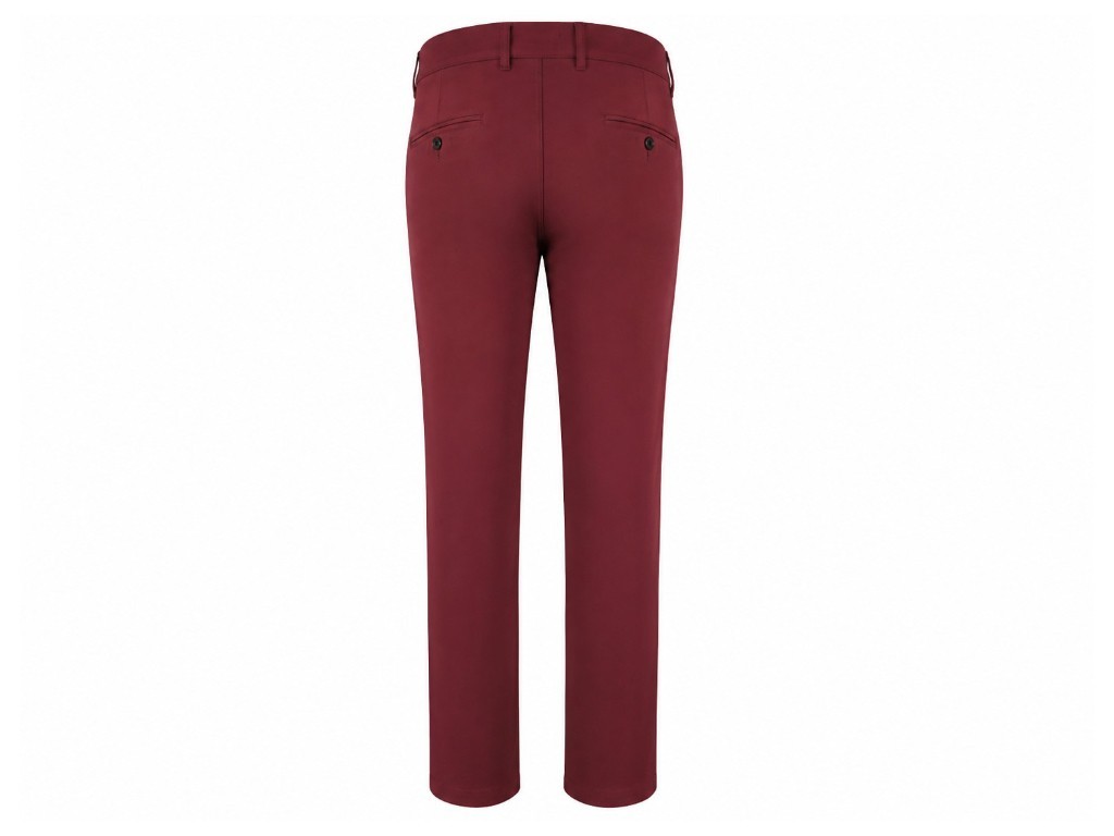Pantalón algodón burdeos