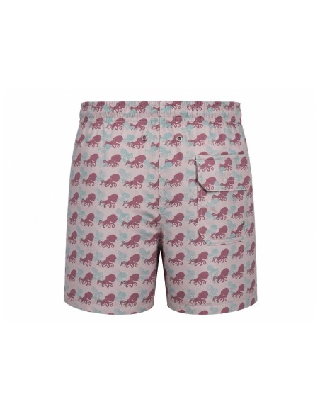Traje de baño rosa con estampado de pulpos