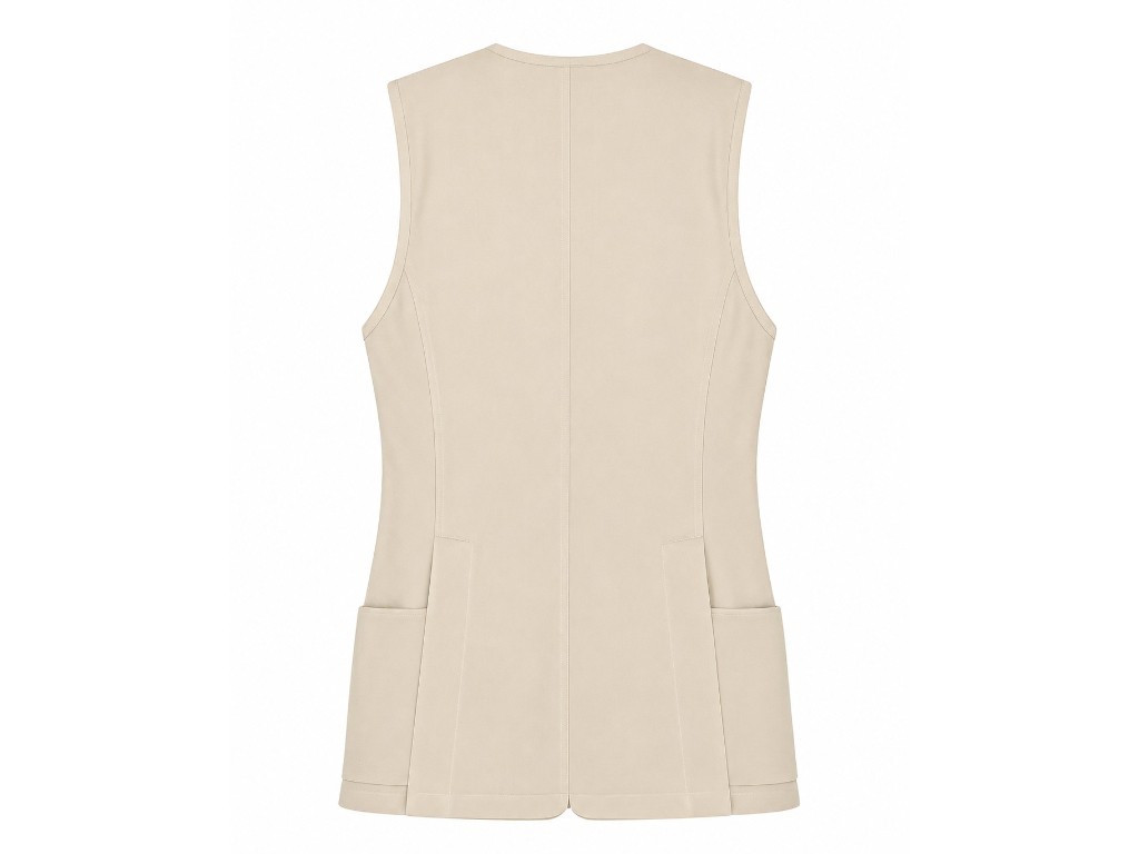 Tiradora mujer de lana fría en color beige