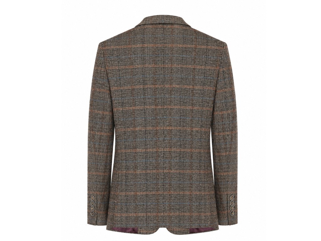 Chaqueta Americana Marrón Desmontable con Pecherín