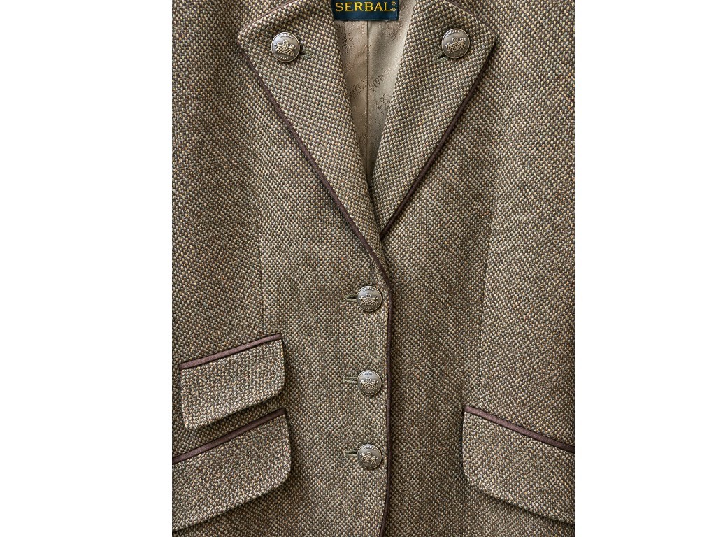 Americana de mujer tweed tostado