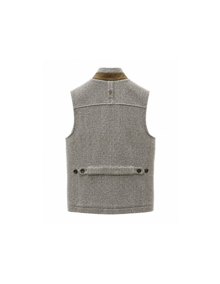 Chaleco espiga color gris