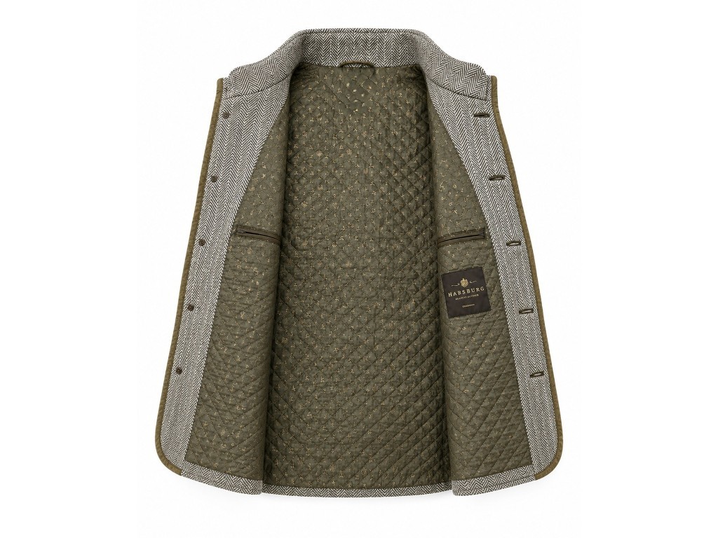 Chaleco espiga color gris