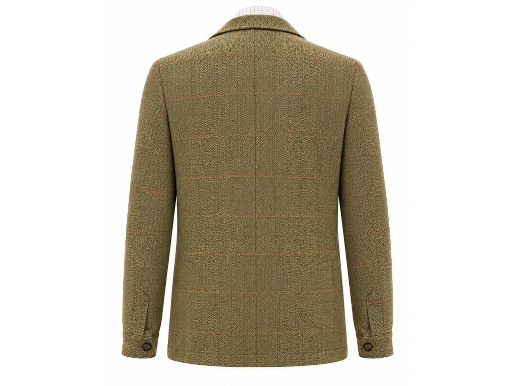 Teba tweed verde y marrón  2 botones