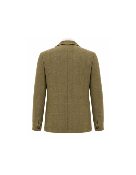 Teba tweed verde y marrón  2 botones