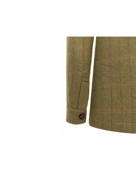 Teba tweed verde y marrón  2 botones