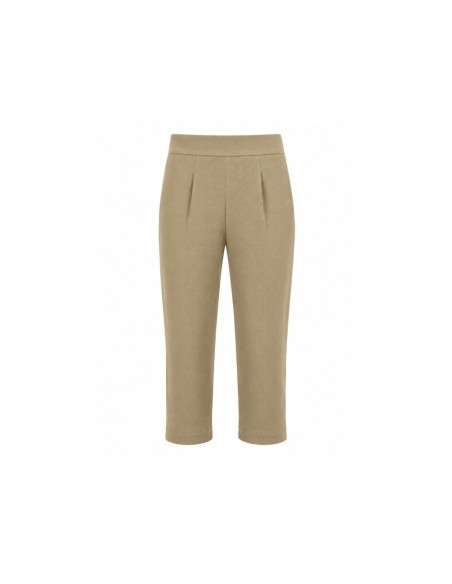 Knicker de terciopelo beige mujer