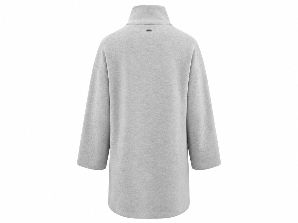 Chaqueta-poncho crudo