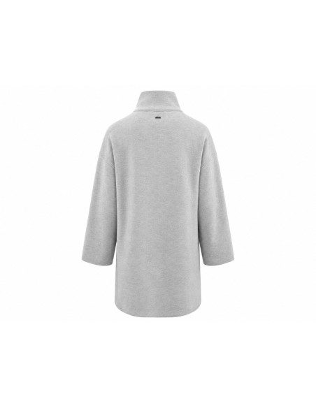 Chaqueta-poncho crudo
