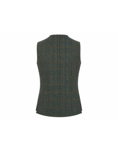 Tiradora tweed cuadros verde/azul