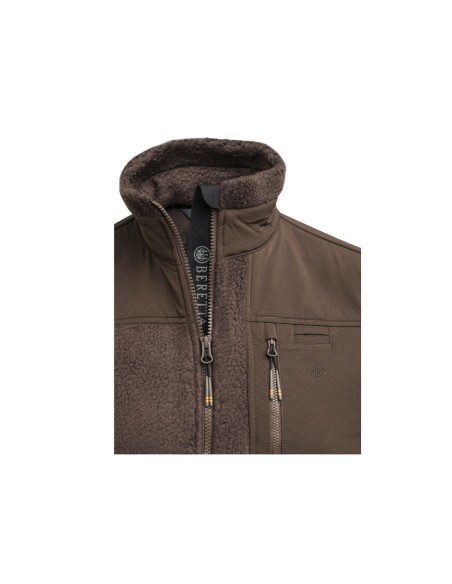 chaleco termico  halifax sherpa marron