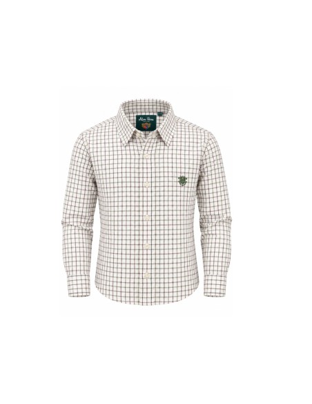 Camisa Alan Paine  cuadros olive