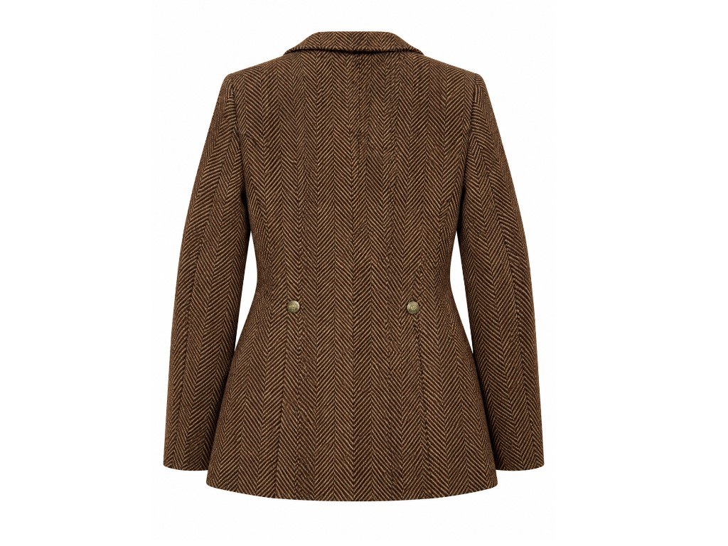 Chaqueta hípica de mujer color marrón