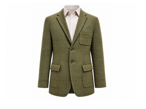 Teba tweed 2 botones verde