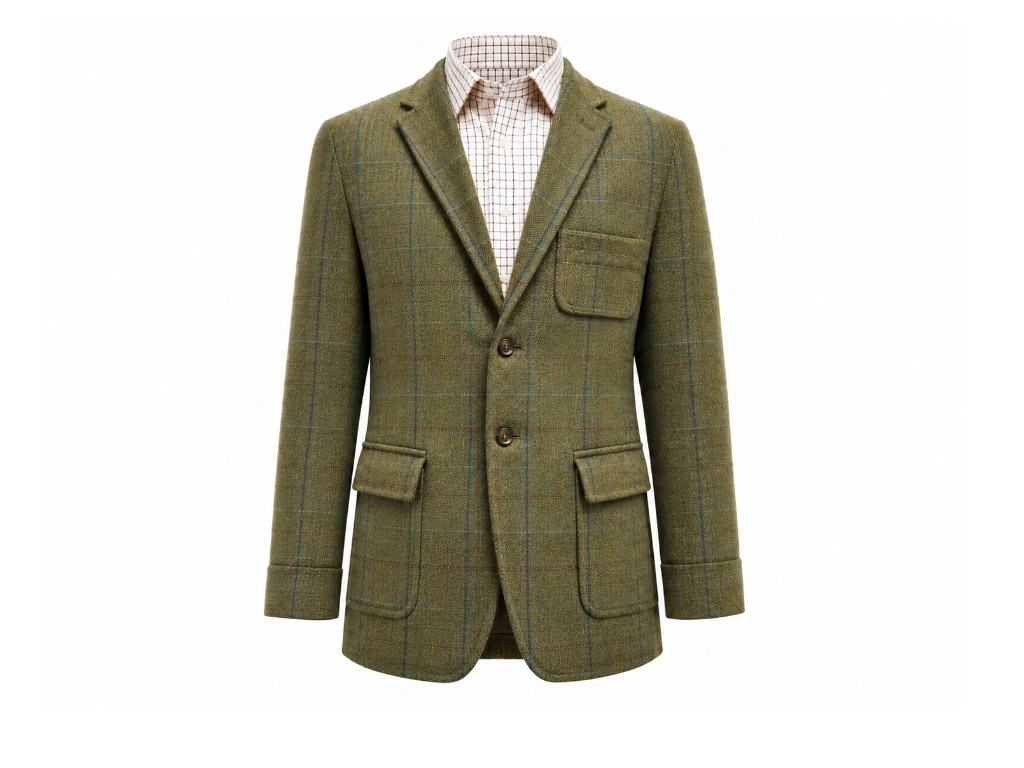 Teba tweed 2 botones verde