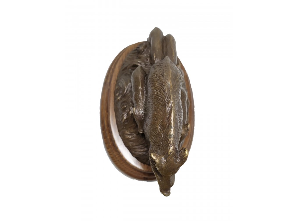 Bronce de cochina con rayones del artista Lucio Relaño