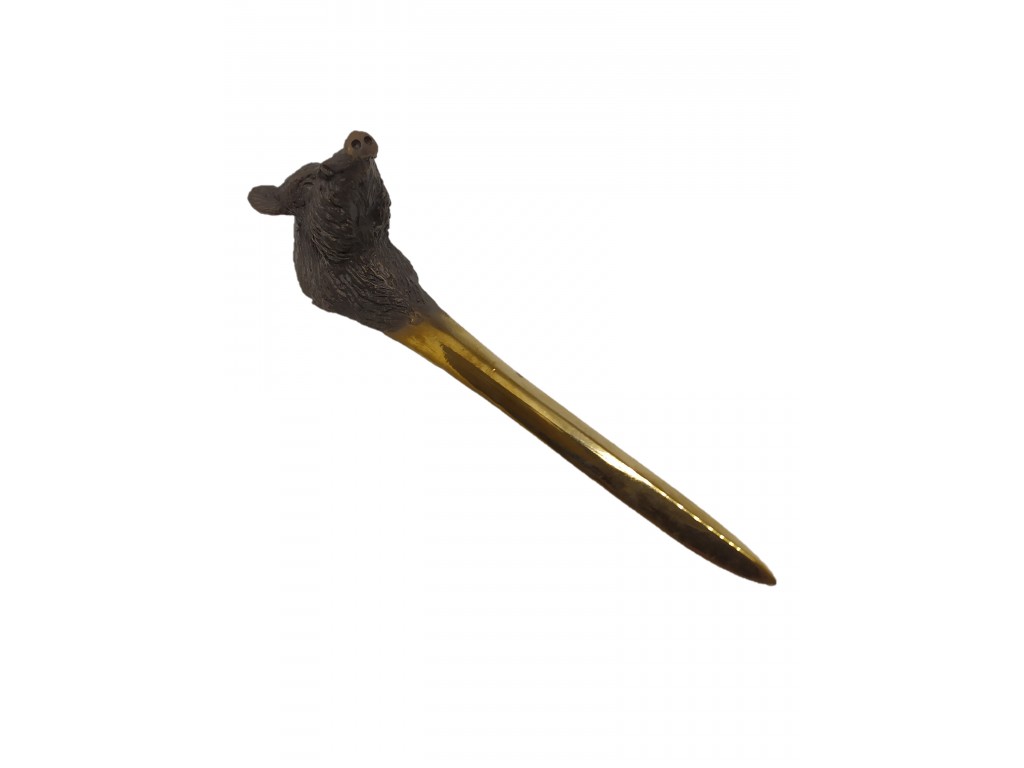 Abrecartas bronce cabeza jabali