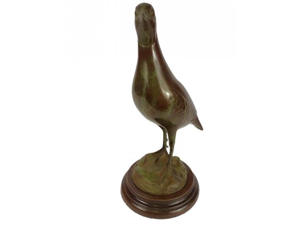 Bronce pulido verde de perdiz del artista Lucio Relaño