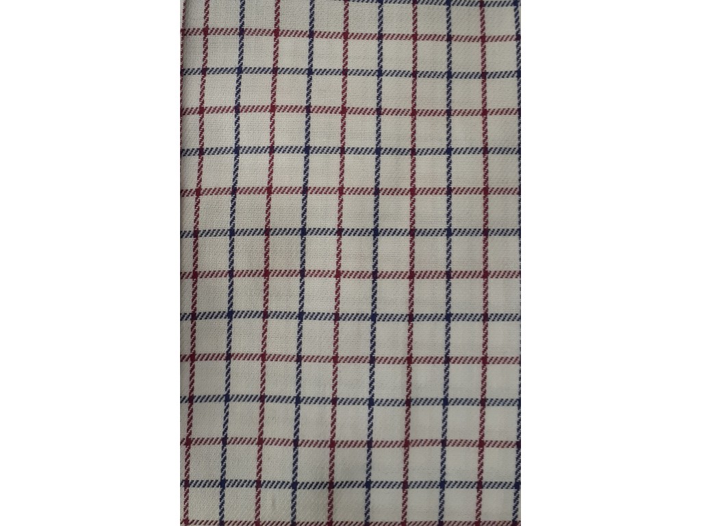 Camisa cuadros azul y burdeos