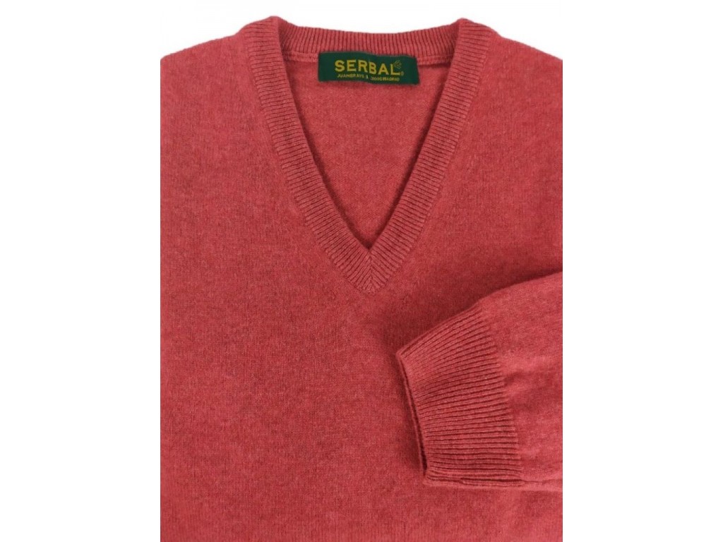 Jersey de lana en cuello pico