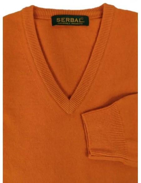 Jersey de lana 100% calabaza