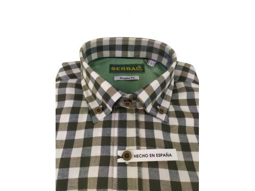 Camisa cuadro de algodón Serbal 2