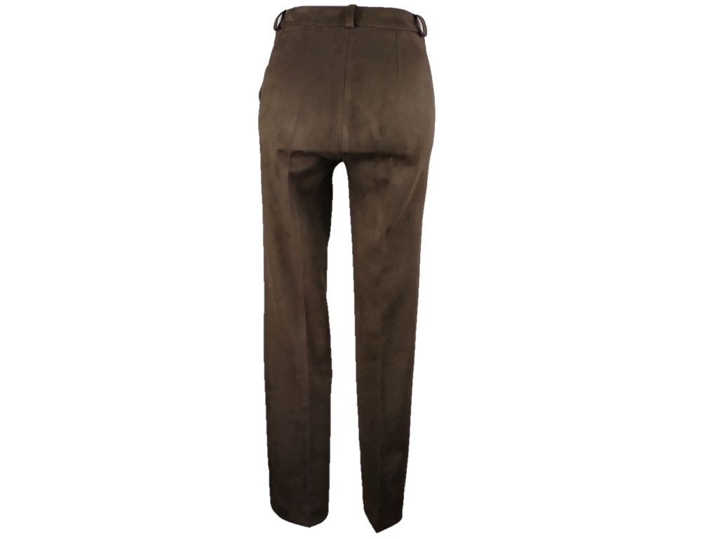 Pantalón antelina marrón