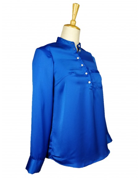 Camisa mujer color azul Talla L Color 1354