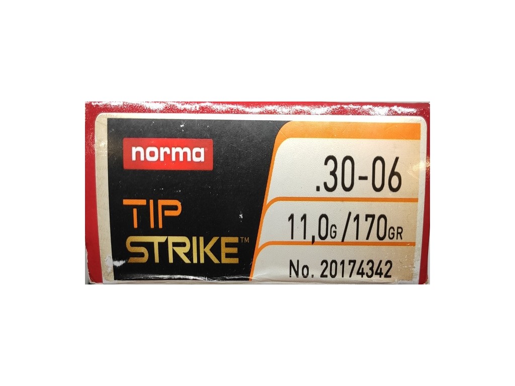 Balas Norma 30-06. Tip Strike, 170gr.