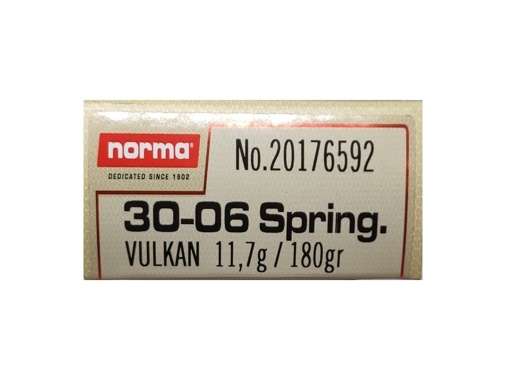 Balas Norma 30-06 Spring. Vulkan, 180gr.