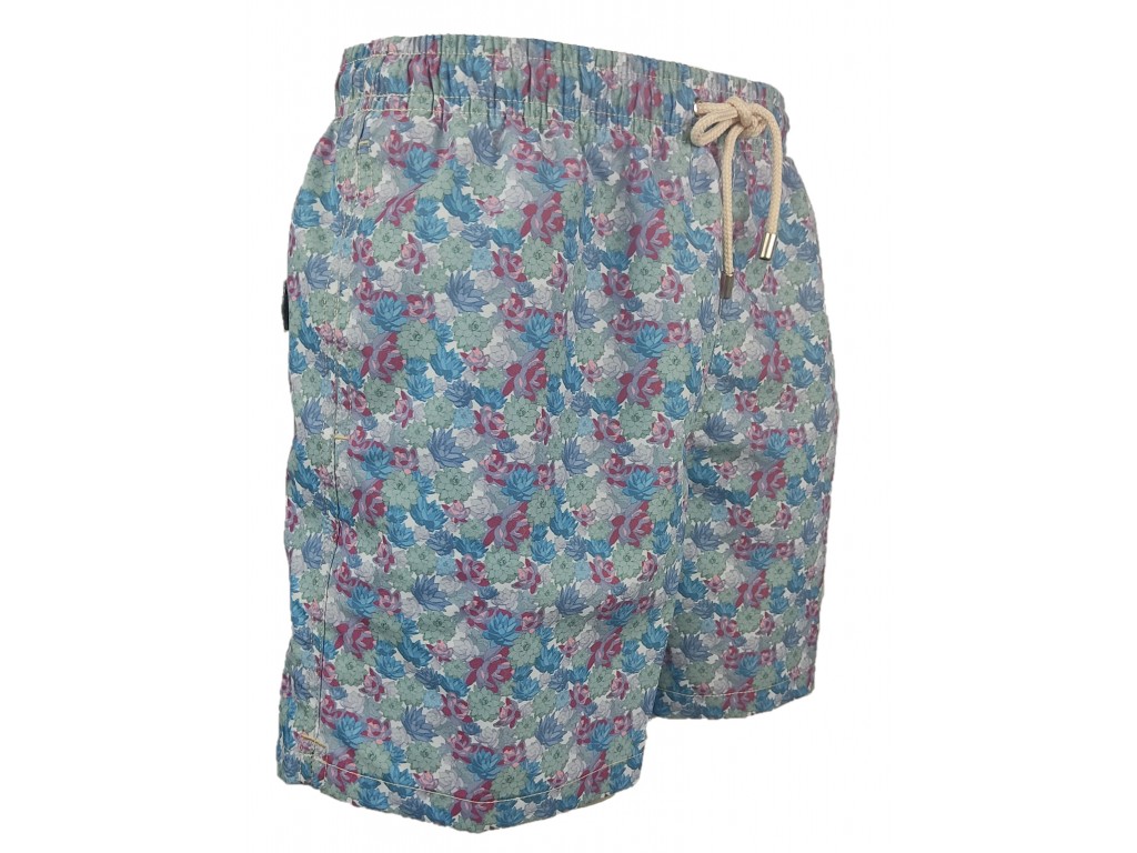 Traje de baño con estampado de flores en varios tonos