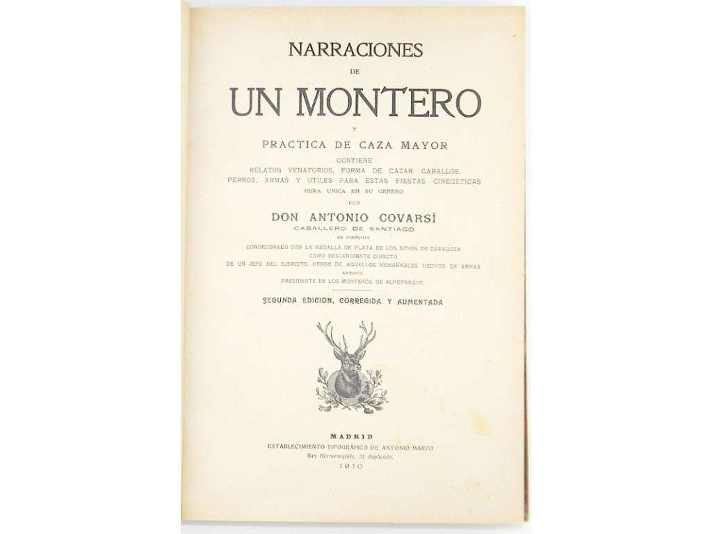 Narraciones de un Montero y Prácticas de Caza Mayor