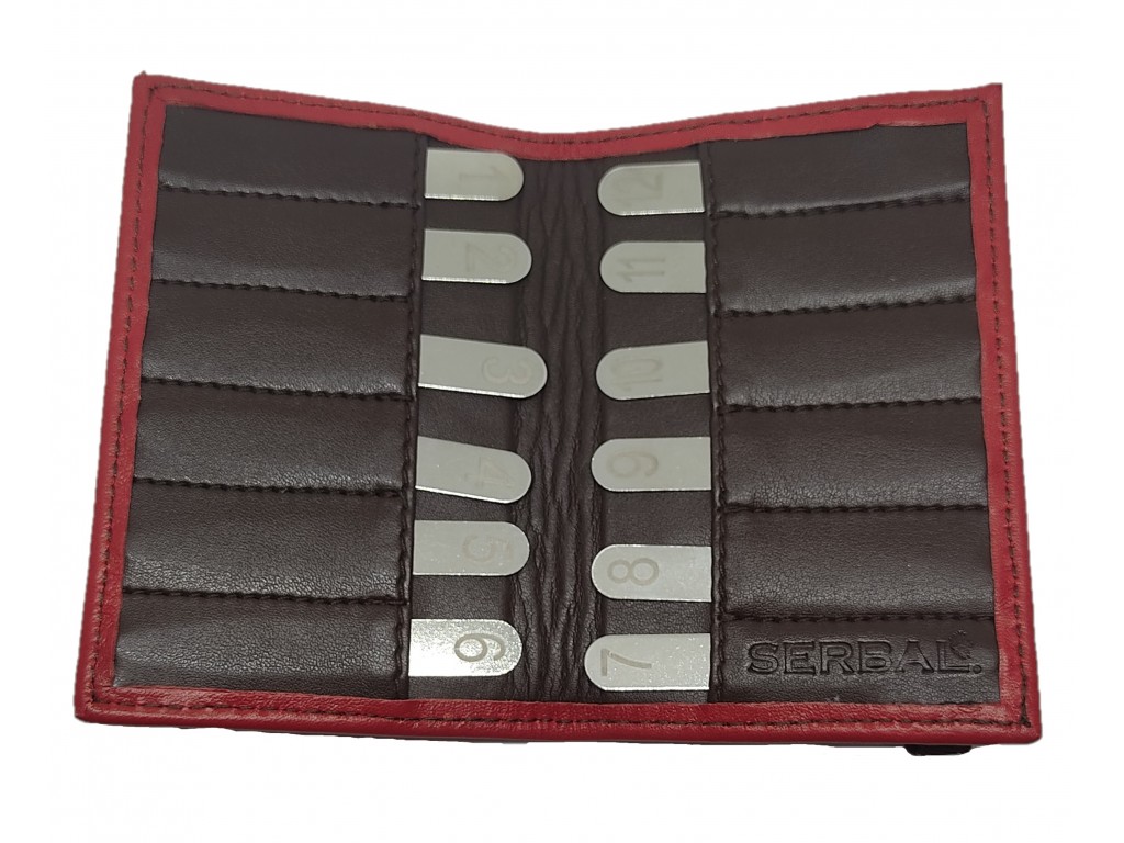 Estuche de cuero de sorteo de puestos