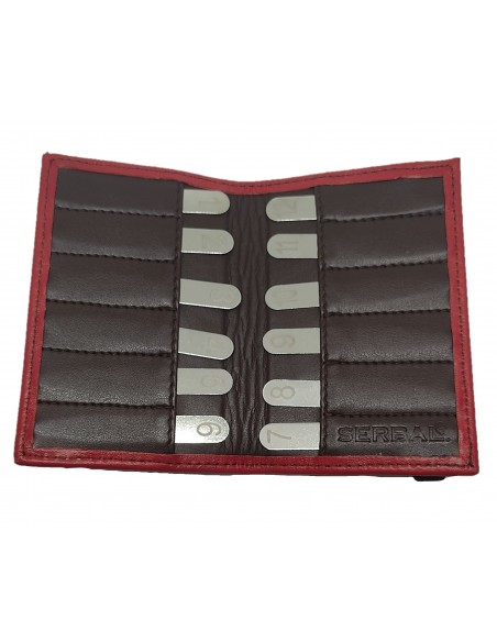 Estuche de cuero de sorteo de puestos