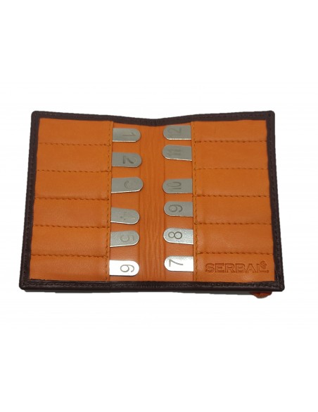 Estuche de cuero de sorteo de puestos