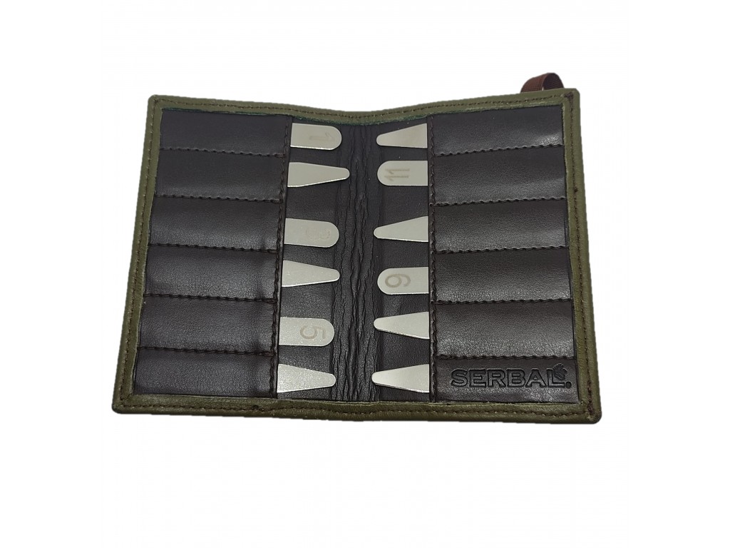 Estuche de cuero de sorteo de puestos