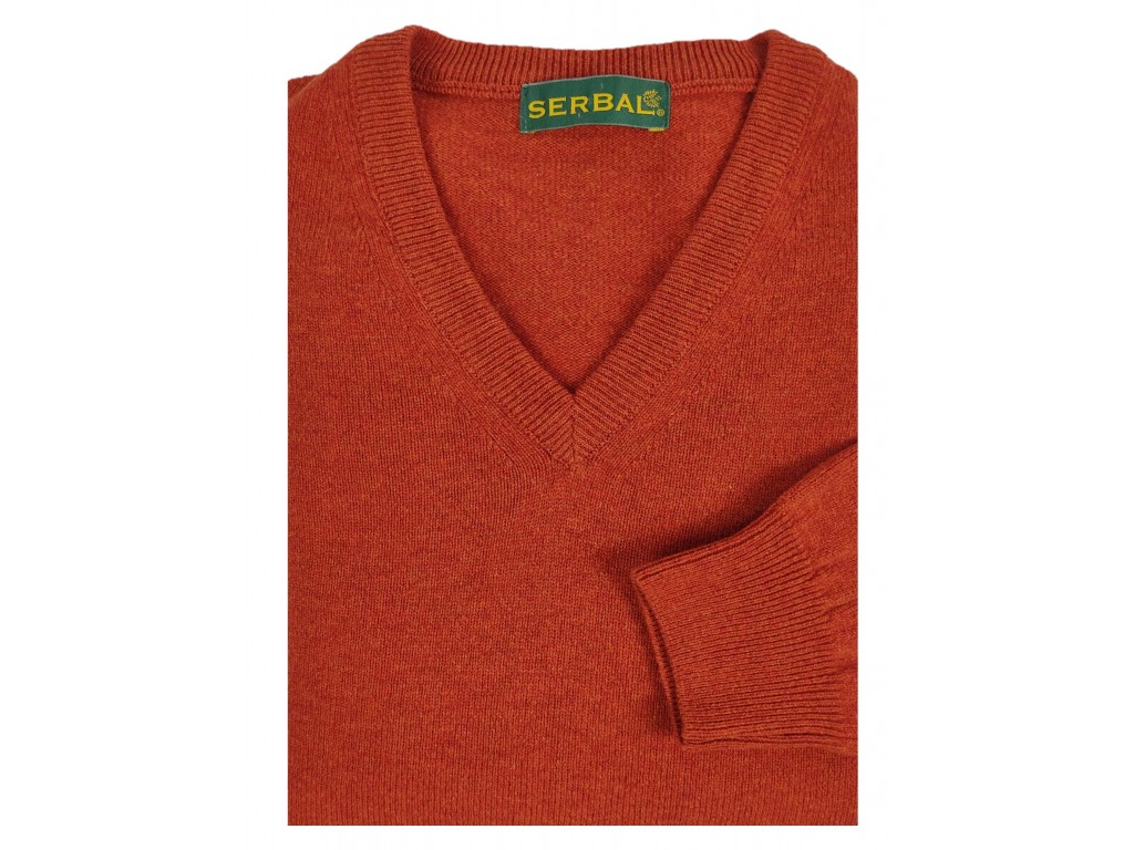 Jersey cuello pico lana ember