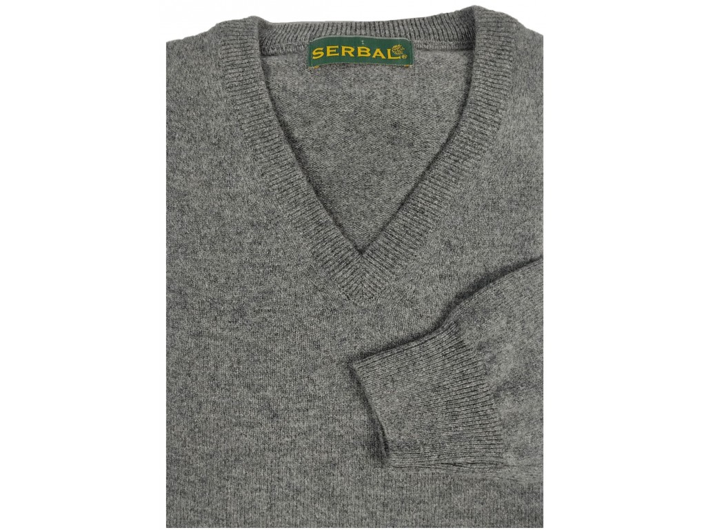 Jersey de hombre lana gris
